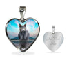 Chartreux Cat Print Heart Pendant Luxury Necklace-Free Shipping - Deruj.com