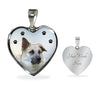 Chinook Dog Print Heart Pendant Luxury Necklace-Free Shipping - Deruj.com