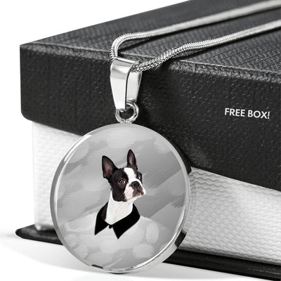 Boston Terrier Print Luxury Necklace-Free Shipping - Deruj.com