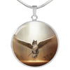 Norwegian Forest Cat Print Circle Pendant Luxury Necklace-Free Shipping - Deruj.com