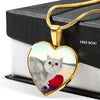 Exotic Shorthair Cat Print Heart Pendant Luxury Necklace-Free Shipping - Deruj.com