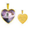 Turkish Angora Cat Print Heart Pendant Luxury Necklace-Free Shipping - Deruj.com