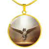 Norwegian Forest Cat Print Circle Pendant Luxury Necklace-Free Shipping - Deruj.com