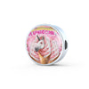 Creamy Unicorn Print Circle Charm Steel Bracelet-Free Shipping - Deruj.com