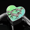 Quarter Horse Art Print Heart Charm Steel Bracelet-Free Shipping - Deruj.com
