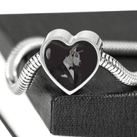 Amazing Great Dane Dog Print Heart Charm Steel Bracelet-Free Shipping - Deruj.com