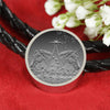 Morgan Horse Print Circle Charm Leather Bracelet-Free Shipping - Deruj.com