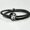 Cute Unicorn Print Circle Charm Leather Bracelet-Free Shipping - Deruj.com