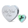 Amazing Horse Vector Print Heart Charm Leather Woven Bracelet-Free Shipping - Deruj.com