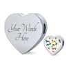 Dachshund Dog Art Print Heart Charm Steel Bracelet-Free Shipping - Deruj.com