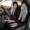 Great Pyrenees Dog With Red Dots Print Car Seat Coves-Free Shipping - Deruj.com