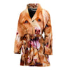 Nova Scotia Duck Tolling Retriever Dog In Lots Print Women's Bath Rob-Free Shipping - Deruj.com