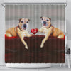 Border Terrier Love Print Shower Curtain-Free Shipping - Deruj.com