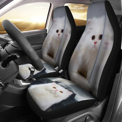 White Persian Cat Car Seat Covers-Free Shipping - Deruj.com