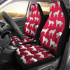 Great Pyrenees Dog Art On Red Print Car Seat Covers-Free Shipping - Deruj.com