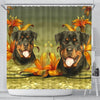 Lovely Rottweiler Dog Print Shower Curtains-Free Shipping - Deruj.com