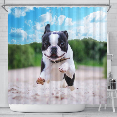 Awesome Boston Terrier Print Shower Curtains-Free Shipping - Deruj.com