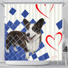 Cardigan Welsh Corgi Dog Print Shower Curtain-Free Shipping - Deruj.com