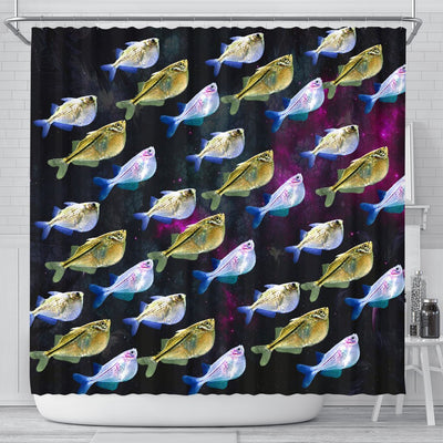 Common Hatchetfish (River Hatchetfish) Print Shower Curtains-Free Shipping - Deruj.com