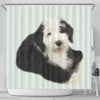 Old English Sheepdog Print Shower Curtain-Free Shipping - Deruj.com