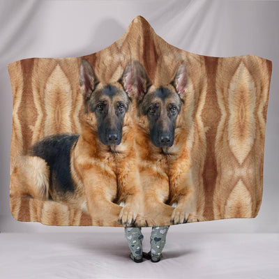 Amazing German Shepherd dog Print Hooded Blanket-Free Shipping - Deruj.com