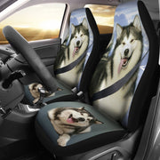 Laughing Alaskan Malamute Print Car Seat Covers- Free Shipping - Deruj.com