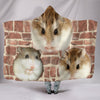 Roborovski Hamster Print Hooded Blanket-Free Shipping - Deruj.com