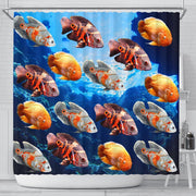 Oscar Fish Print Shower Curtains-Free Shipping - Deruj.com