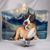 Pit Bull Terrier Print Hooded Blanket-Free Shipping - Deruj.com