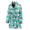 Papillon Dog Pattern Print Women's Bath Robe-Free Shipping - Deruj.com