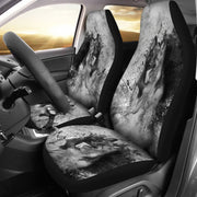 German Shepherd B/W Print Car Seat Covers-Free Shipping - Deruj.com