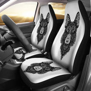 German Shepherd Art Print Car Seat Covers- Free Shipping - Deruj.com