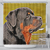 Rottweiler Dog Art Print Shower Curtains-Free Shipping - Deruj.com
