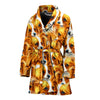 Papillon Dog In Lots Print Women's Bath Rob-Free Shipping - Deruj.com
