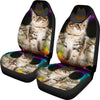 Cute Siberian Cat With Hat Print Car Seat Covers-Free Shipping - Deruj.com