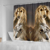 Afghan Hound Dog Print Shower Curtain-Free Shipping - Deruj.com