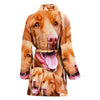 Nova Scotia Duck Tolling Retriever Dog In Lots Print Women's Bath Rob-Free Shipping - Deruj.com