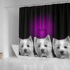 West Highland White Terrier (Westie) Print Shower Curtain-Free Shipping - Deruj.com