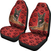 Belgian malinois Dog With Paws Print Car Seat Covers-Free Shipping - Deruj.com