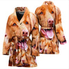 Nova Scotia Duck Tolling Retriever Dog In Lots Print Women's Bath Rob-Free Shipping - Deruj.com