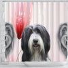 Bearded Collie Print Shower Curtain-Free Shipping - Deruj.com