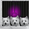 West Highland White Terrier (Westie) Print Shower Curtain-Free Shipping - Deruj.com