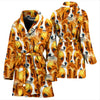 Papillon Dog In Lots Print Women's Bath Rob-Free Shipping - Deruj.com
