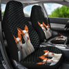 Ibizan Hound Dog On Black Print Car Seat Covers-Free Shipping - Deruj.com