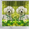 Cute Poodle Dog Print Shower Curtains-Free Shipping - Deruj.com