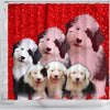 Old English Sheepdog Print Shower Curtains-Free Shipping - Deruj.com