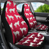 Great Pyrenees Dog Art On Red Print Car Seat Covers-Free Shipping - Deruj.com