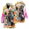 Leonberger Dog Print Women's Bath Robe-Free Shipping - Deruj.com