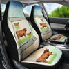Hand Crafted Red Brangus Cattle (Cow) Print Car Seat Covers-Free Shipping - Deruj.com
