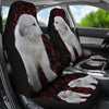 Great Pyrenees Dog With Red Dots Print Car Seat Coves-Free Shipping - Deruj.com